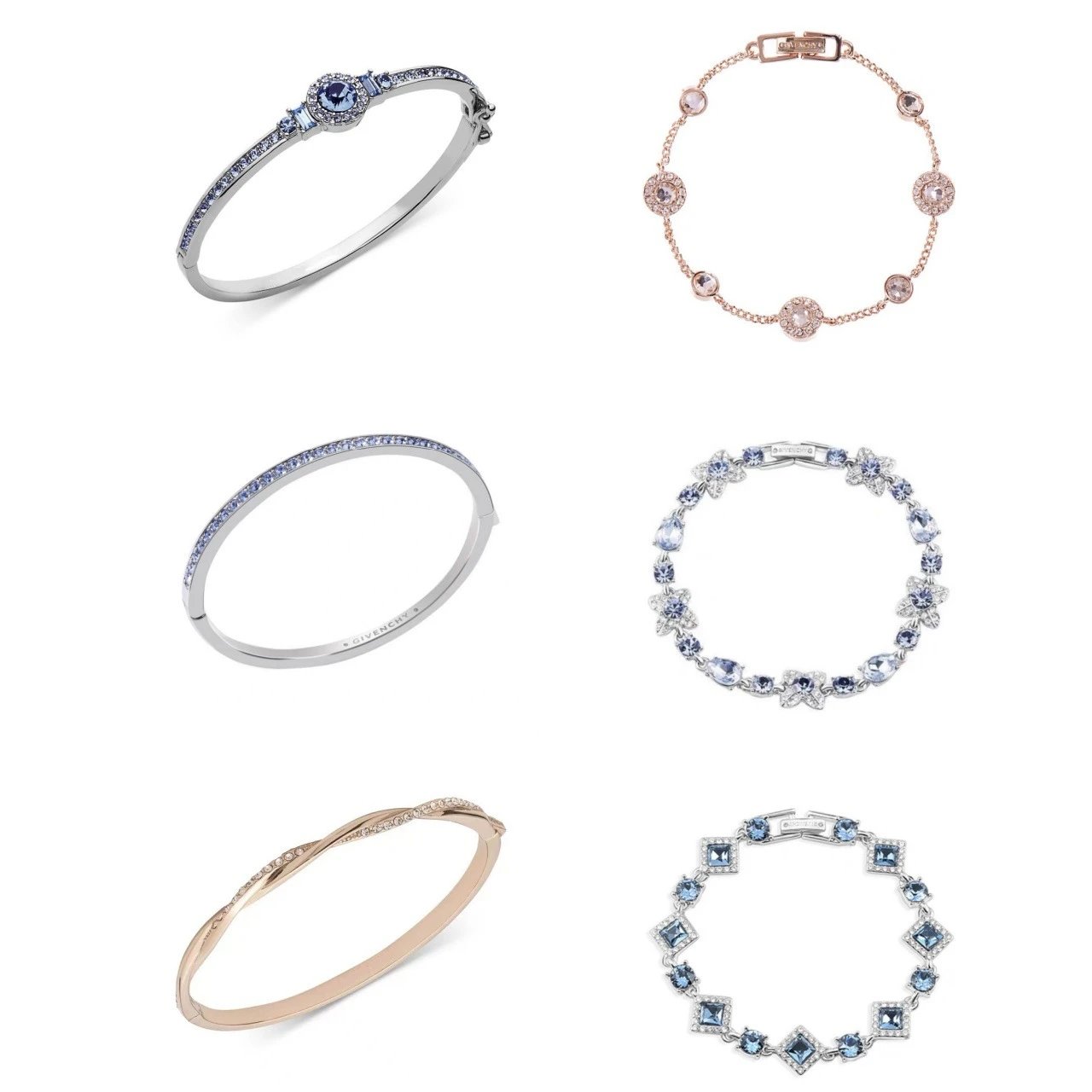 GVC Jijia Series Bracelet Gimono Four-Leaf Clover Bracelet Mobius Single-Row Diamond Hand Ornament Design Temperament