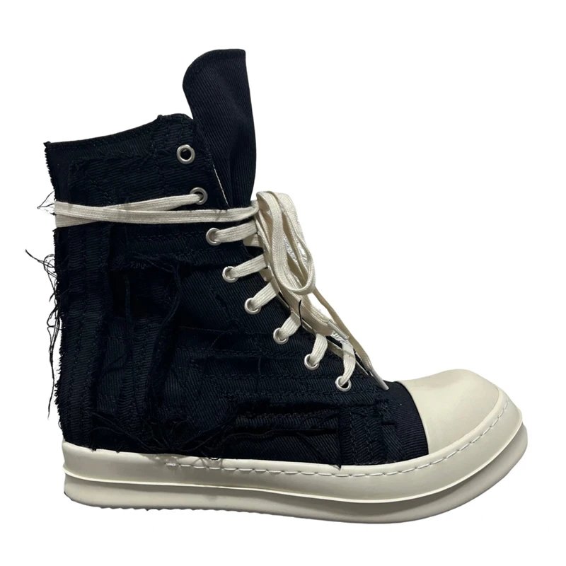Black and White Tassel High Tops