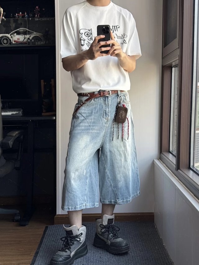 Our Legacy Style Brown Tooth Print Rivet Belt: seller detail photo 4