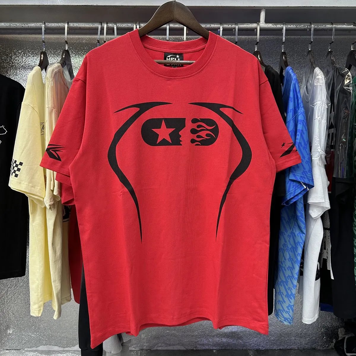 Hellstar T-Shirts Oversized graphic short-sleeve T-shirt image 4