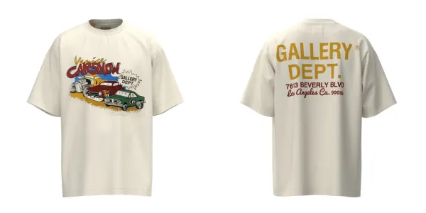 Gallery Dept. Gallery Dept. Hollywood CA T-Shirt Beige - 14
