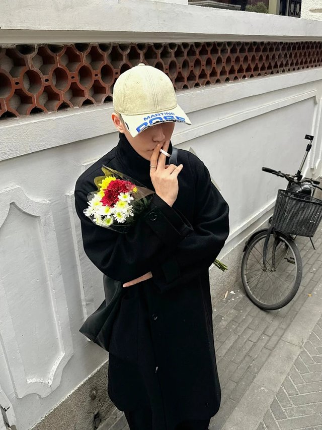 Martine Rose Broken Brim Embroider Washed Distressed Baseball Cap Dome Frayed Peaked Cap: seller detail photo 2
