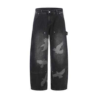 Dark Curved Pants