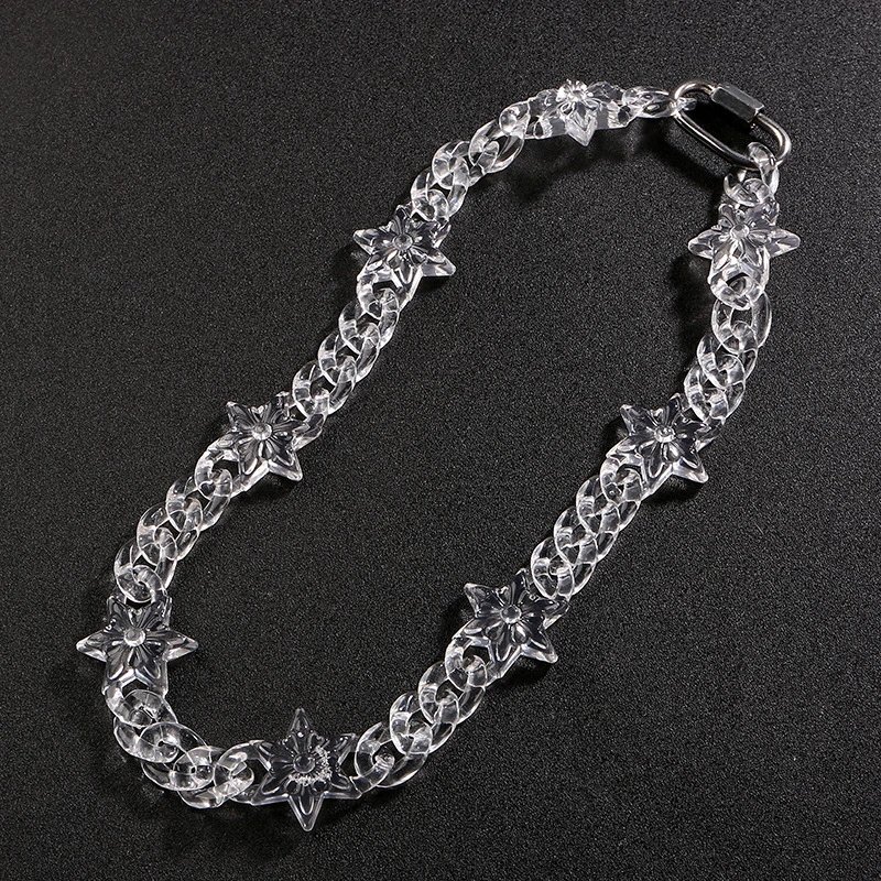 Acrylic Chrome Hearts Necklace 12
