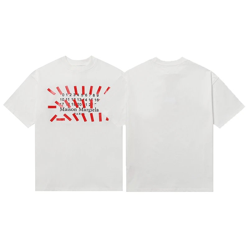 Maison Margiela Numbered Tabi Print White T-Shirt - 14