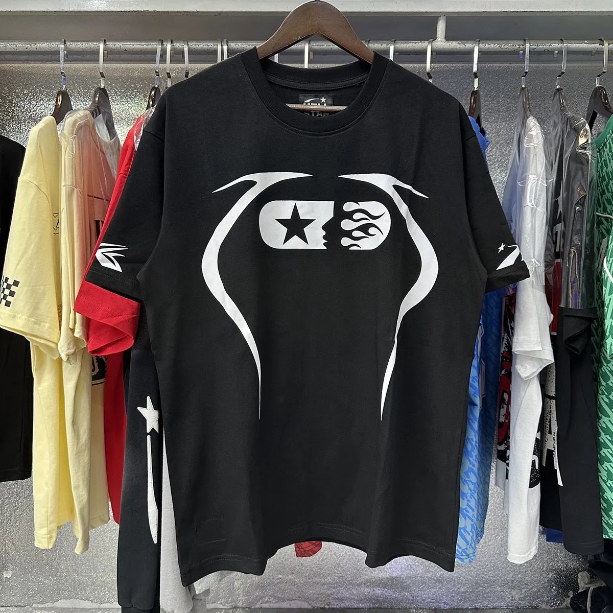Hellstar T-Shirts Oversized graphic short-sleeve T-shirt image 5