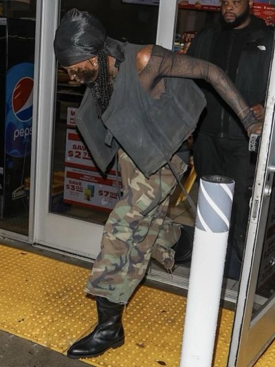 Playboi Carti Joshua Jamal Camouflage Cargo Pants Ins Viral Kanye