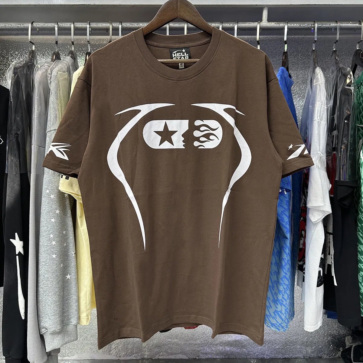 Hellstar T-Shirts Oversized graphic short-sleeve T-shirt — 6