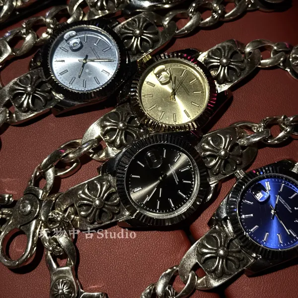 Chrome Hearts x Rolex Submariner Red Dial Mechanical Watch Watches - 6