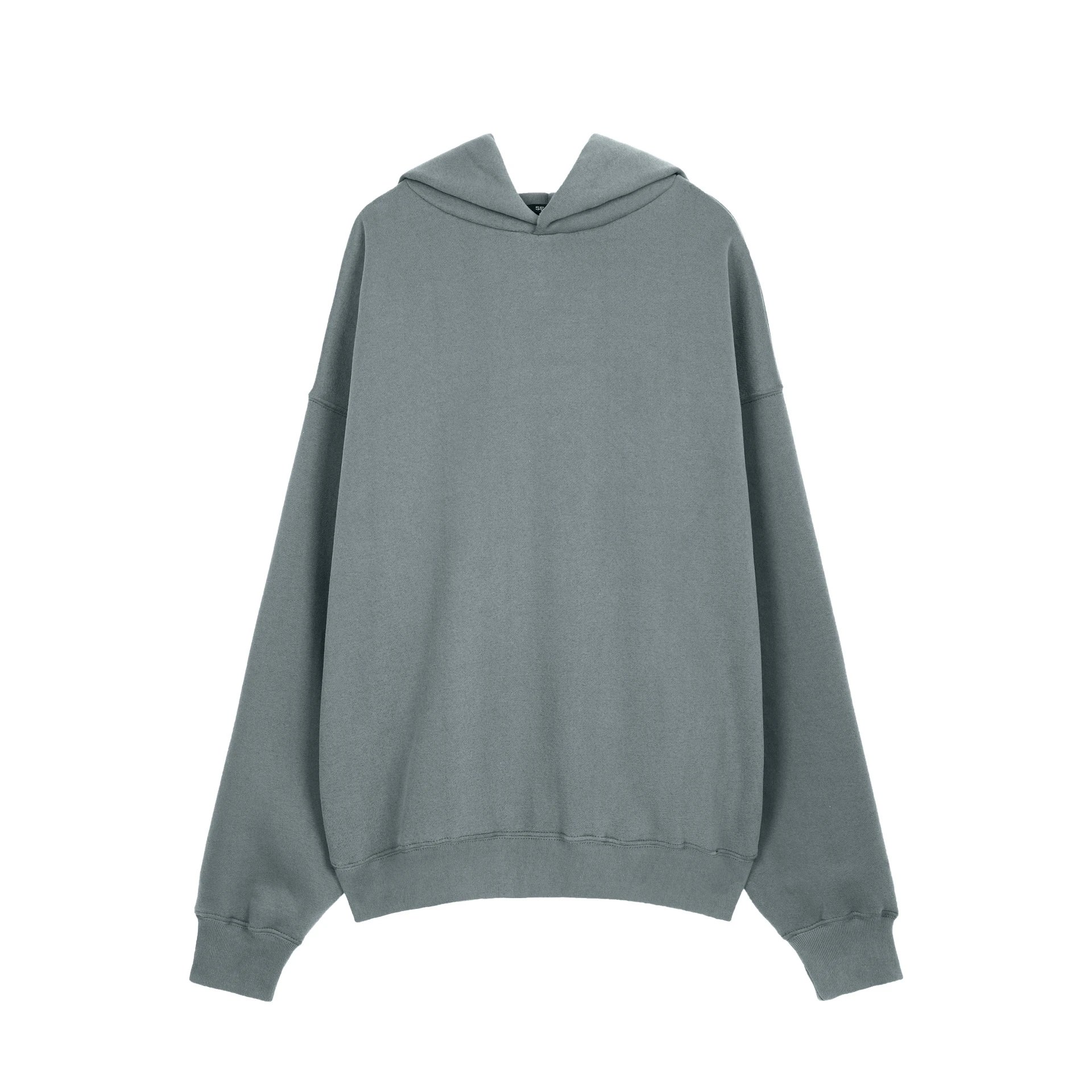 3856-2 Solid fleece-lined Hoodie