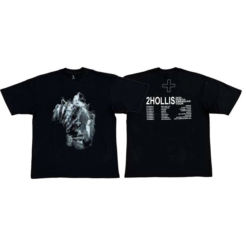 2HOLLS "Gold" Single Art Design Leg One Dates T-Shirt