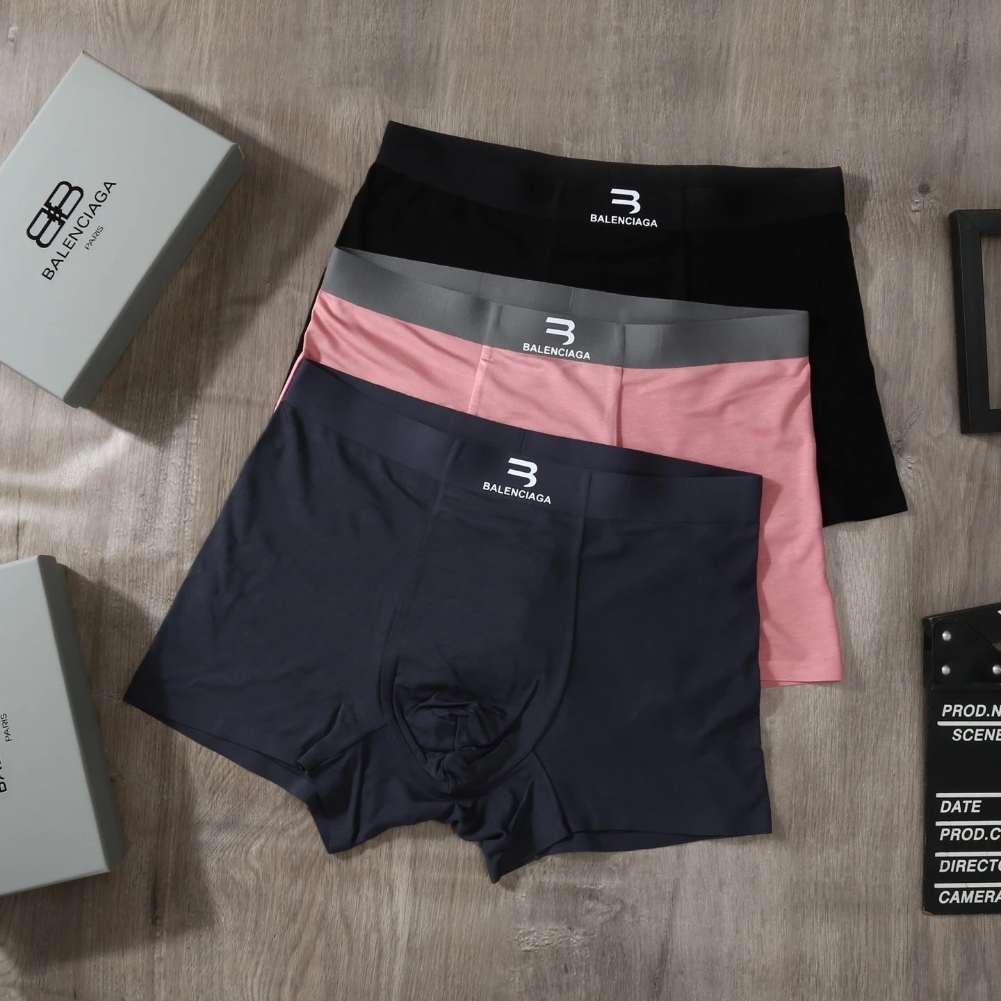 Givenchy Boxer Briefs with Crystal Detail Black, White, Mint Green Underwear - 7