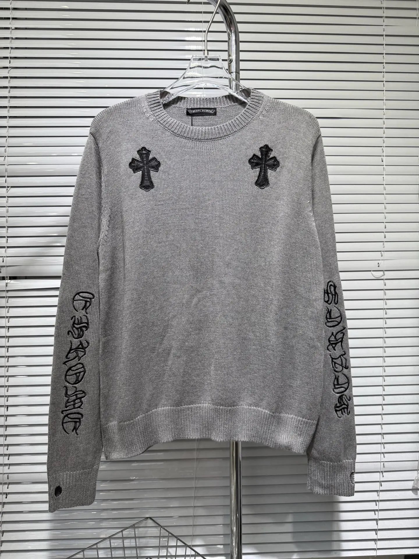 Chrome Hearts Cross Knit Sweater Black / Red - 10