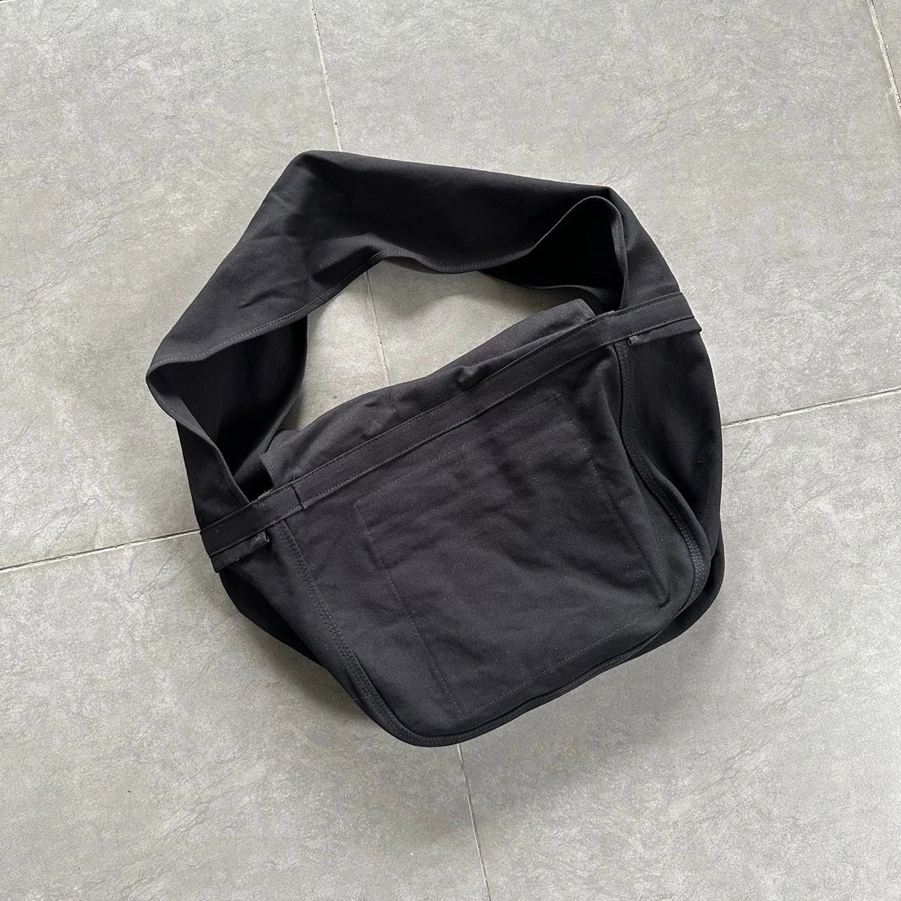 Comme des Garcons Vintage Leather Canvas Messenger Bag · 4