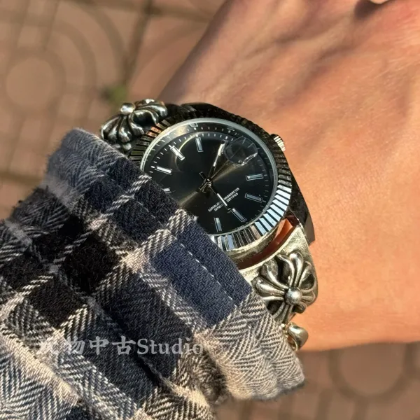 Chrome Hearts x Rolex Submariner Red Dial Mechanical Watch Watches - 4