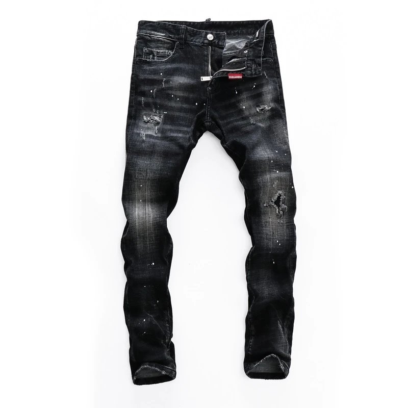 DSQUARED2 Brothers Slim Fit Distressed Blue Jeans - 7