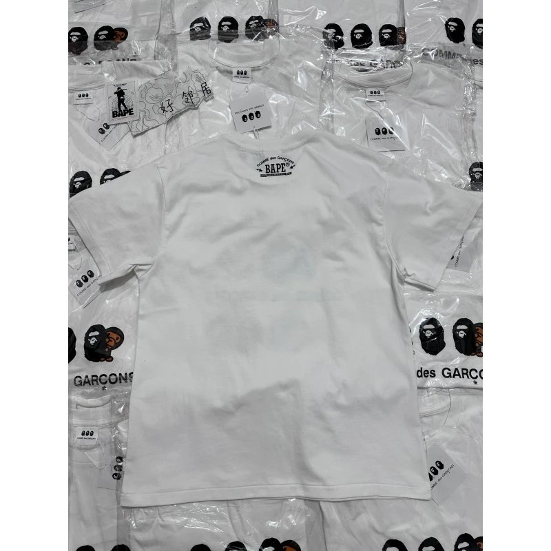 Overseas Orders Last Stock ~ Cut Label Withdraws Export Heavy Cotton New American Retro Loose Printed Short-Sleeved T-Shirt

