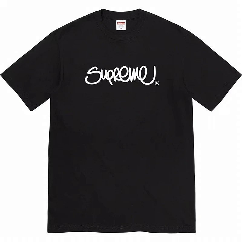 New American fashion brand street Milan cross smoke classic men and women same loose allmatching letter Tshirt