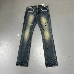 thumbnail for Quasi-In Stock Undercover 06ss T insect Embroider smear dirty do old water washing Denim