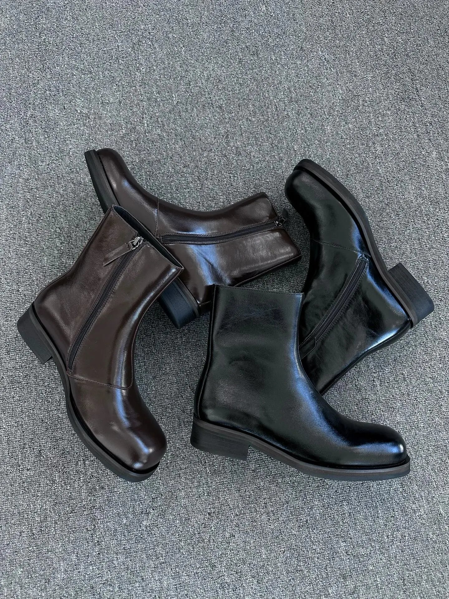 Men's Martin Boots High-Top Chelsea Boots With Thick Soles · 3
