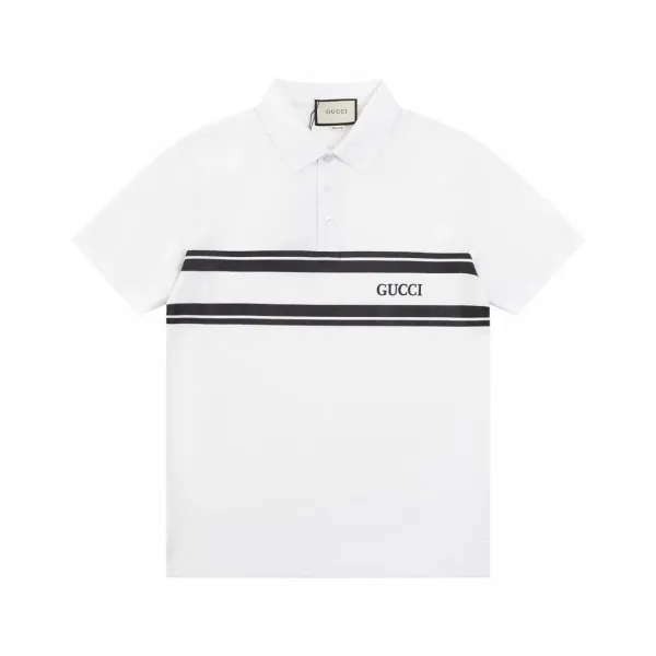 Gucci GG Monogram Polo Beige and Orange Polo - 6