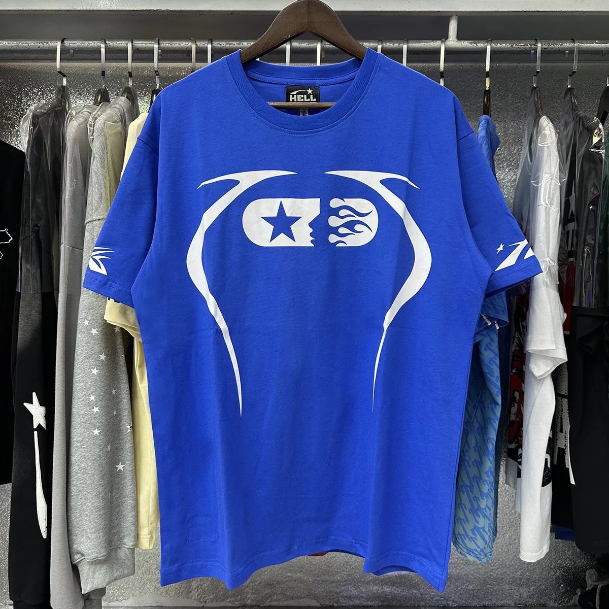 Hellstar T-Shirts Oversized graphic short-sleeve T-shirt — 5