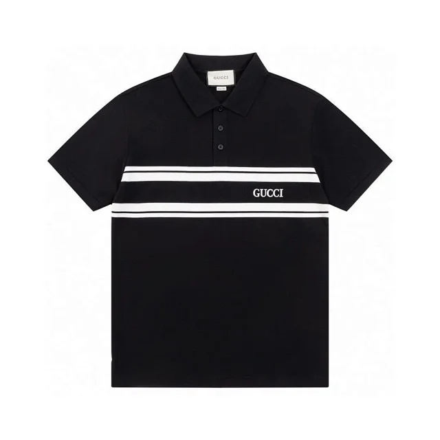 Gucci T-Shirts Short-Sleeve GG Monogram Polo Shirt product detail image 6