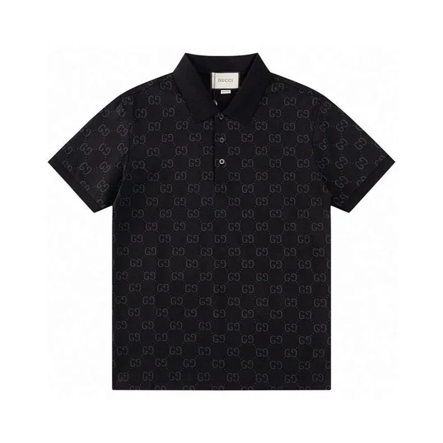 Gucci T-Shirts Short-Sleeve GG Monogram Polo Shirt product detail image 12