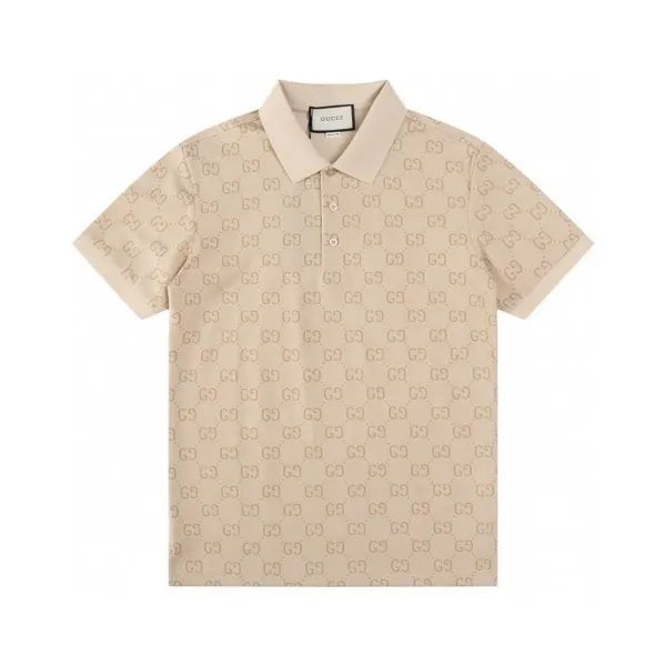 Gucci GG Monogram Polo Beige Polo - 1