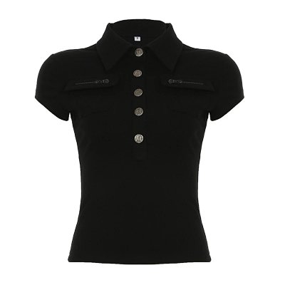 Retro stand-up collar short style