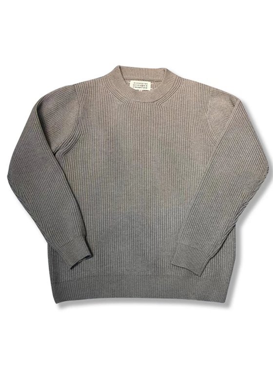 Four-Corner Stitching Logo Design, Loose Round Neck Knitwear, Striped Wool Blend, Thickened Warm Knitwear for Men and Women