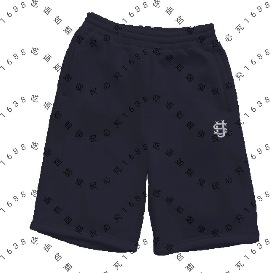 Big logo dark blue shorts