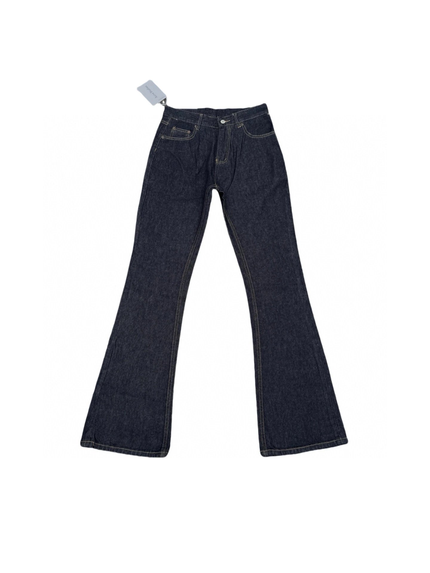 Design Distressed Washed Wide-Leg Jeans - 7