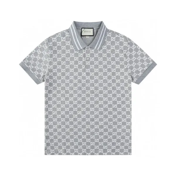 Gucci GG Monogram Polo Beige and Orange Polo - 3