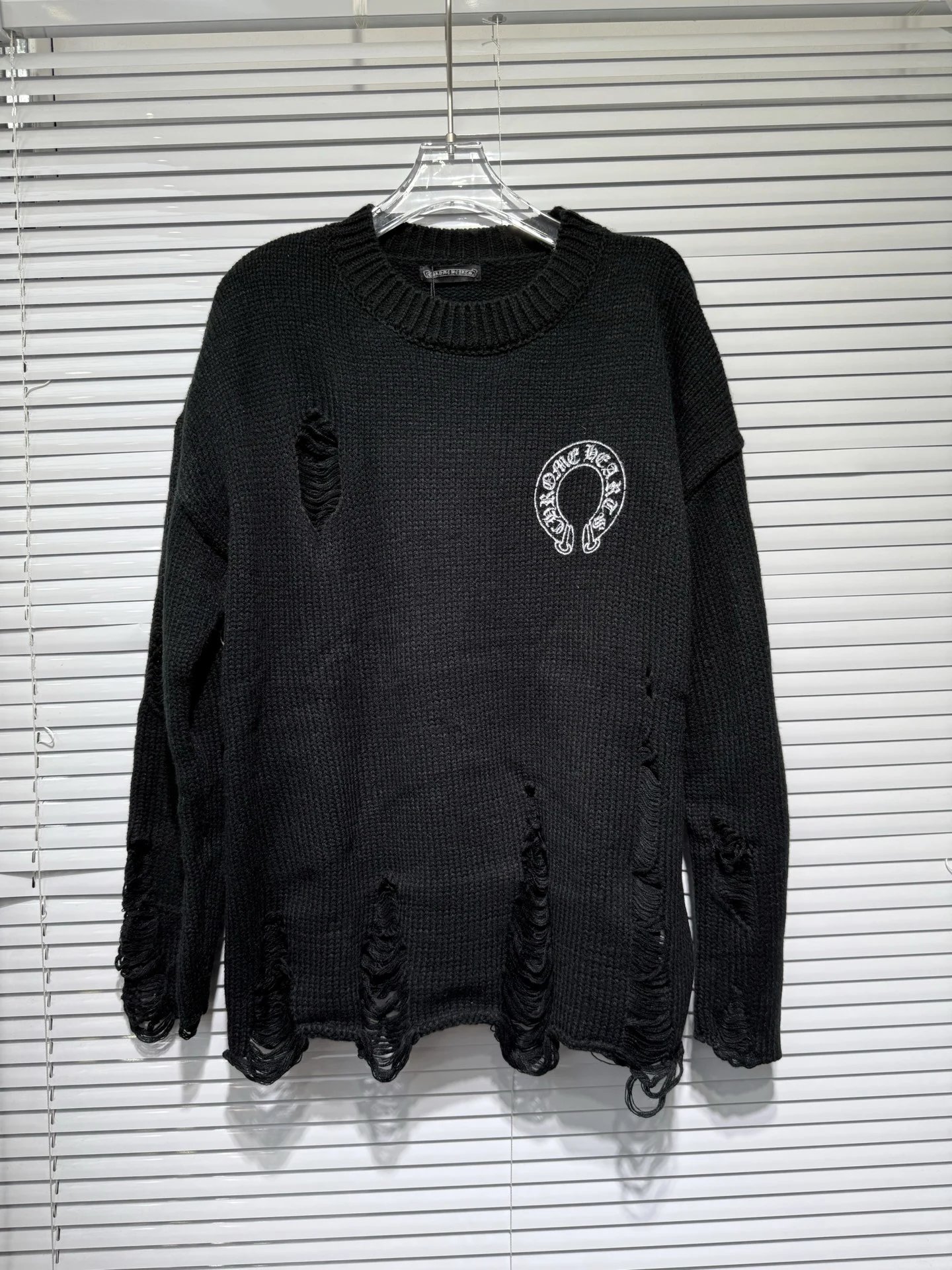 Chrome Hearts Cross Knit Sweater Black / Red - 11