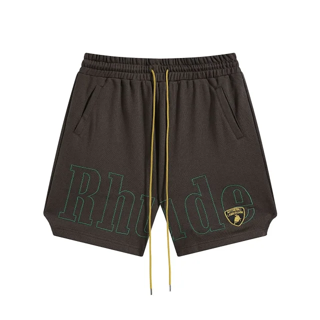 Unbranded Shorts Color-block drawstring with graphic print product detail image 21