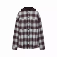 Shirt—White Plaid
