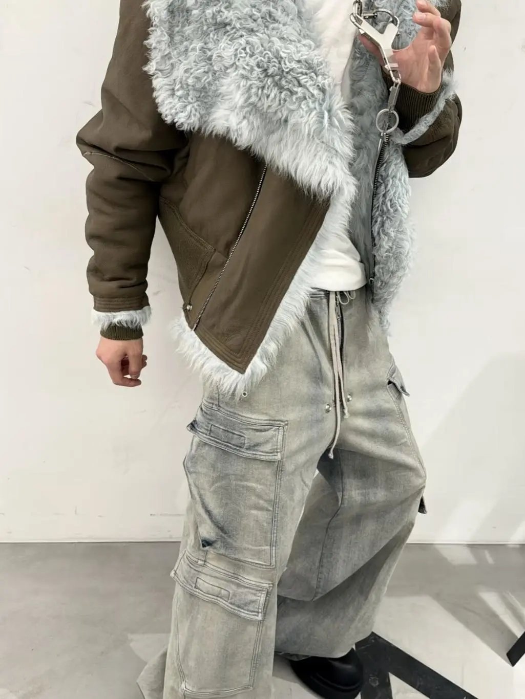 Rick Owens DRKSHDW Cargo Jeans Gray - 4
