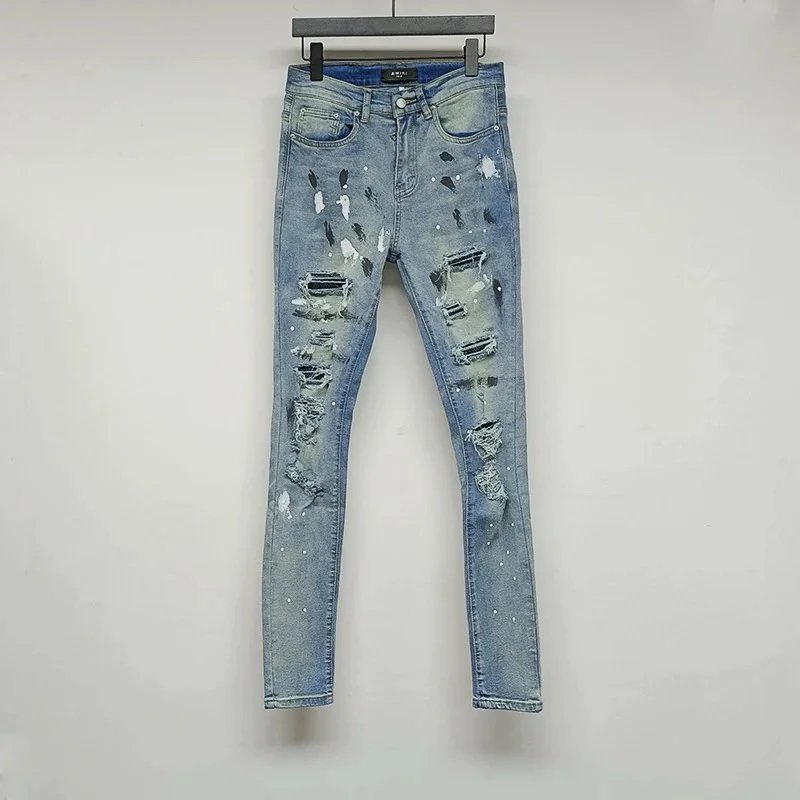 Amiri Jeans — Sticker drill blue cow colorway — USFans Spreadsheet photo