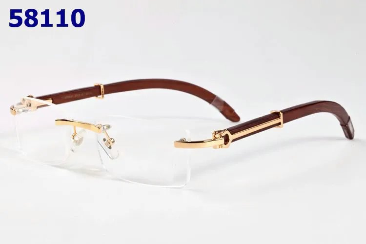 Design Rimless Gradient Pink Sunglasses with Gold Accents and White Temples - 2