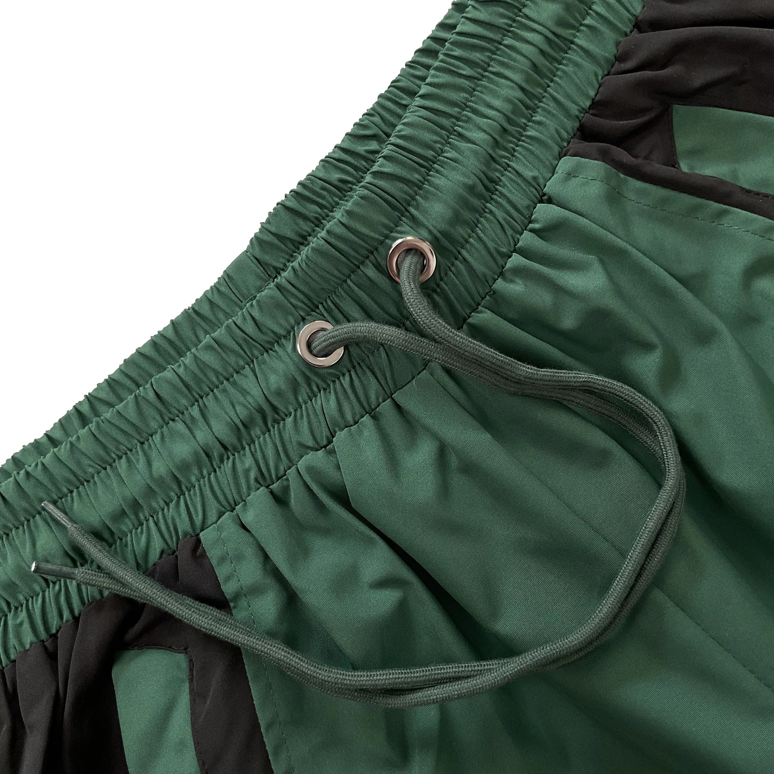Trapstar Panelled Swim Shorts Black/White/Gray - 13