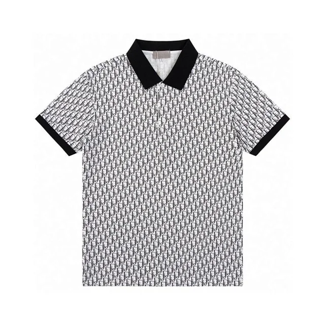 Gucci T-Shirts Short-Sleeve GG Monogram Polo Shirt product detail image 8