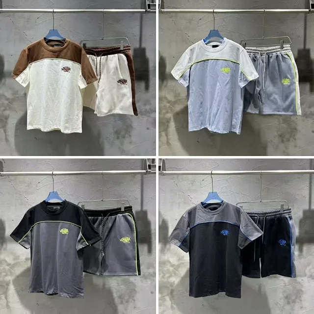 Unbranded T-Shirts Color-Block Short-Sleeve T-Shirt product detail image 15
