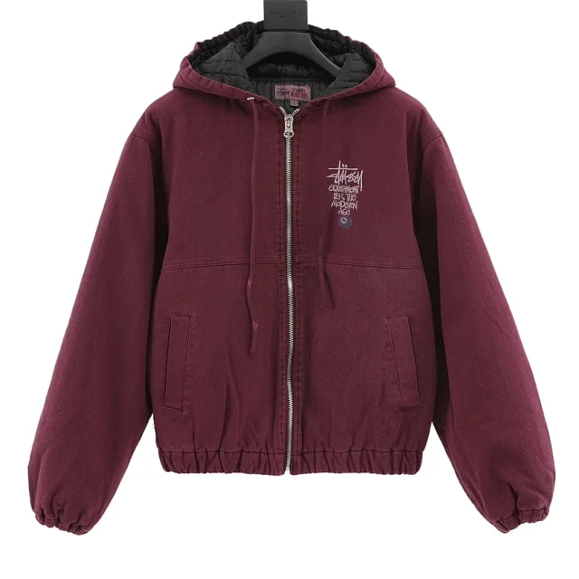 Stussy Zip-Up Logo Hoodie product detail image 6