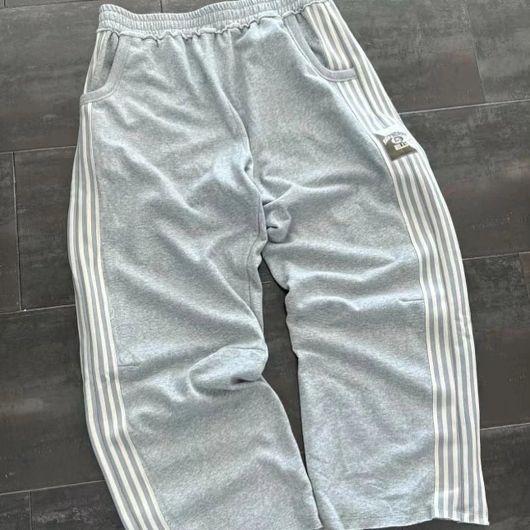 American Retro Sweatpants Loose Wide Legs Pants · 5
