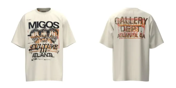 Gallery Dept. Gallery Dept. Hollywood CA T-Shirt Beige - 12