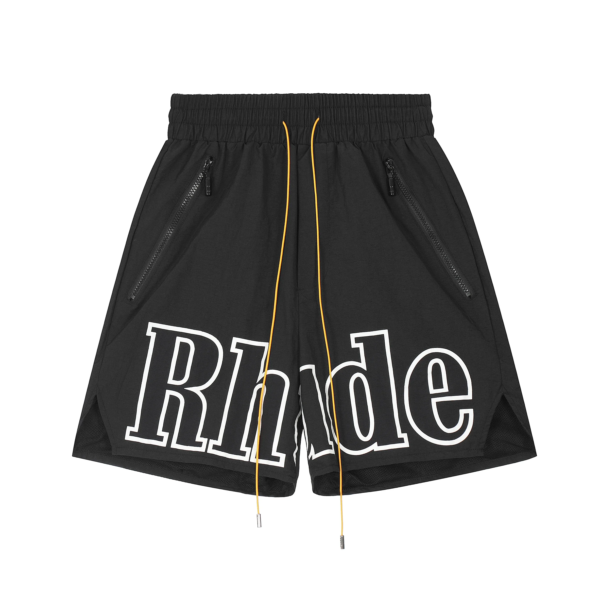Rhude Drawstring Quick-Drying Shorts with Large Outline Letter Print