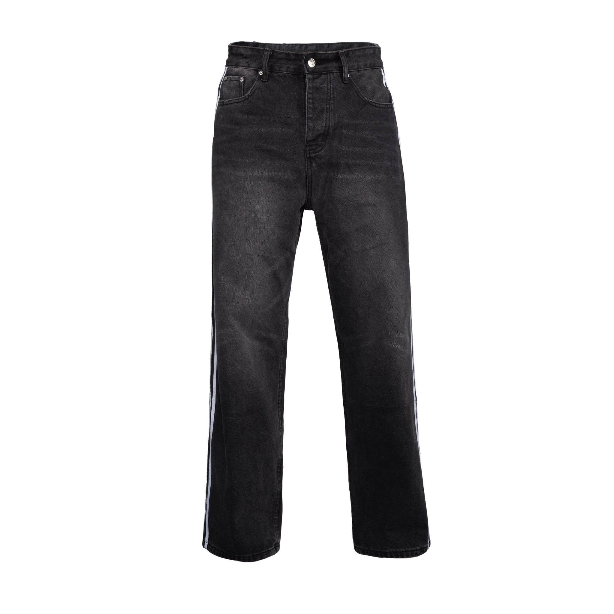 Balenciaga Jeans Straight-Leg Logo — 3209014CPZC