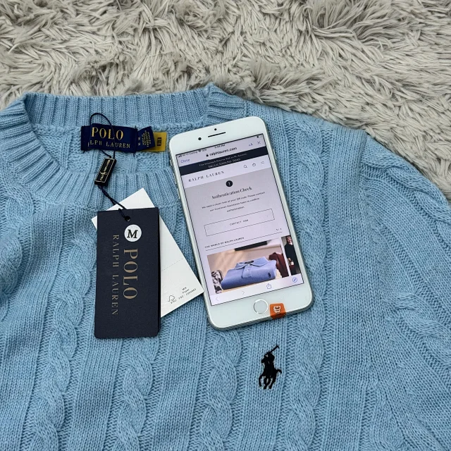 Polo Ralph Lauren Knitwear Cable-Knit Crewneck Sweater product detail image 2