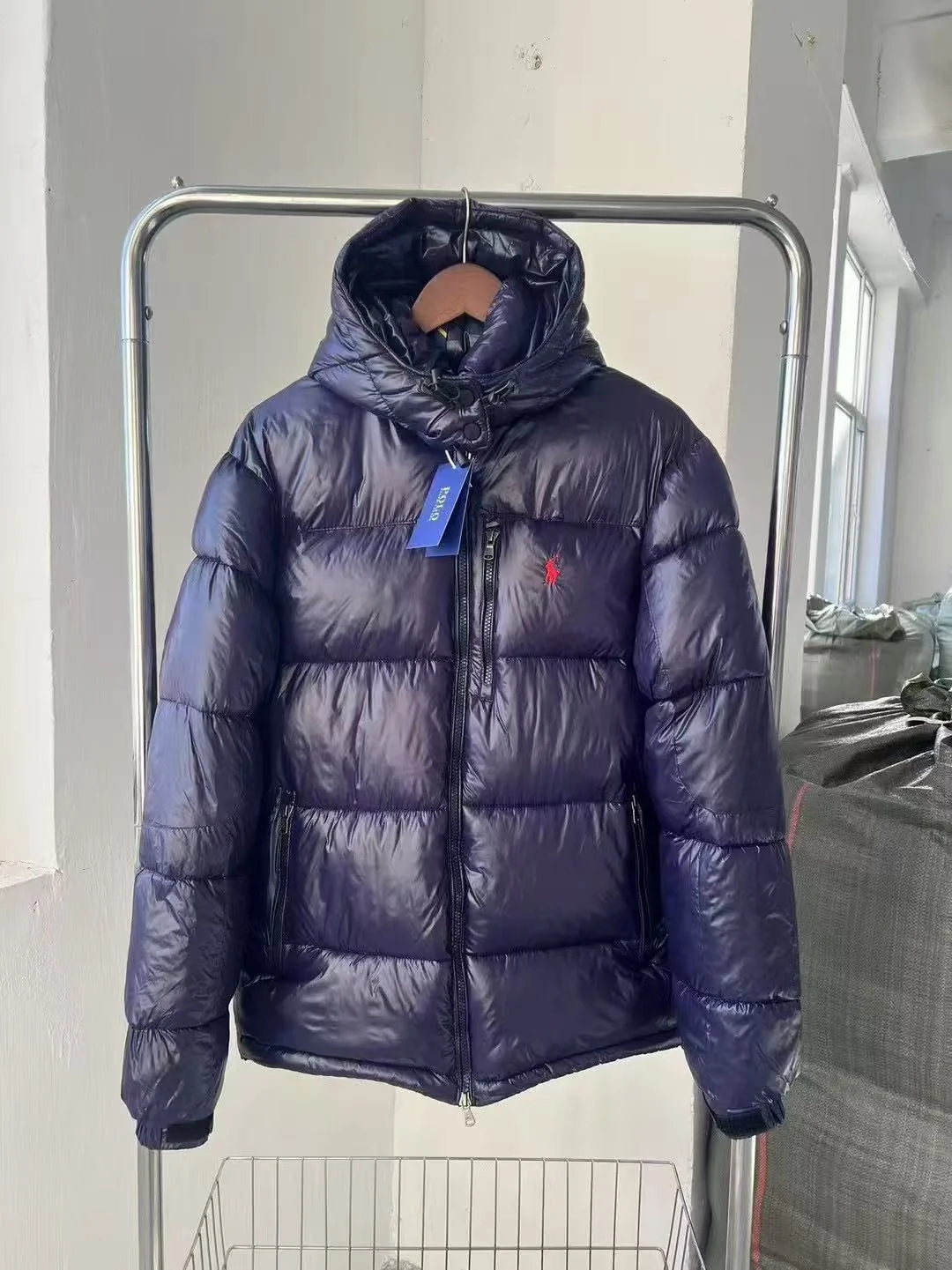 Polo Ralph Lauren Gorham Glossy Hooded Down Jacket